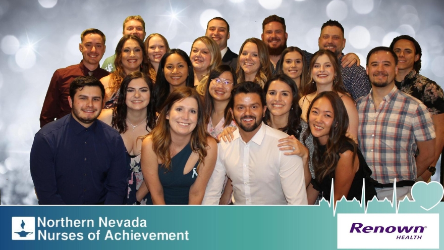 Med-surg nurses represent Renown at the Northern Nevada Nurses of Achievement event.