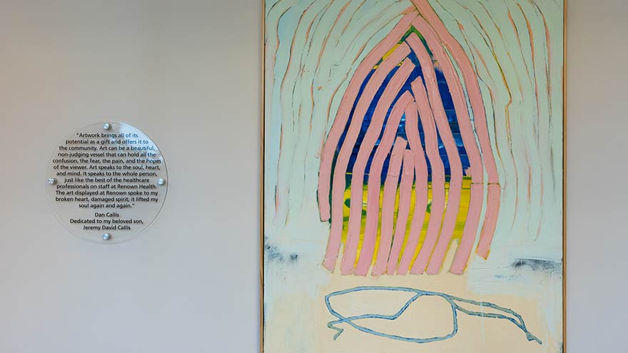 Dan Callis painting with plaque 