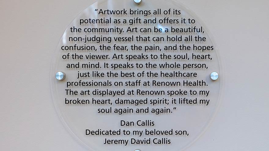 Dan Callis painting plaque
